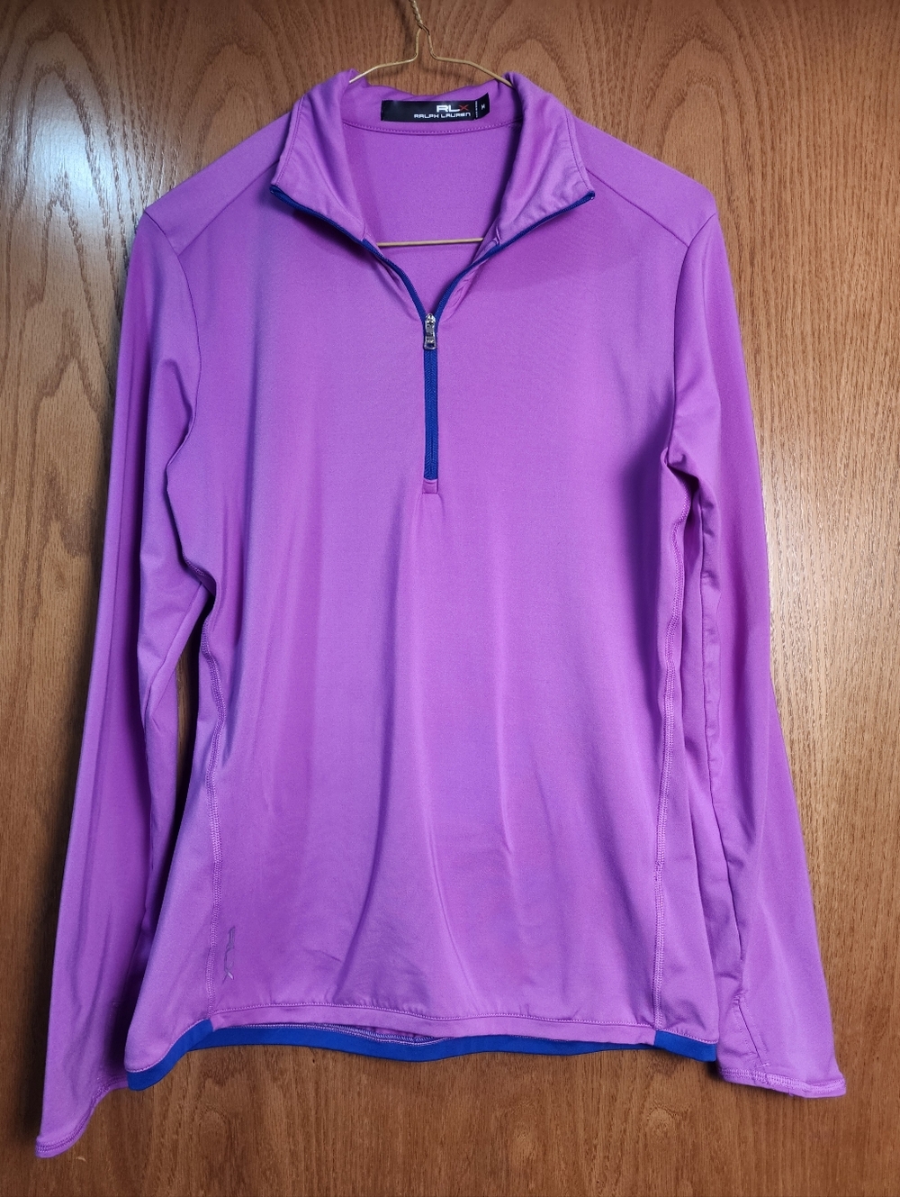 Ralph Lauren RLX Hot Pink Golf Quarter-Zip Pullover Athletic Top Long Sleeve Med - Picture 6 of 10